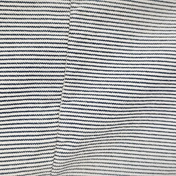 So, Slimming by Chico Bermuda shorts. Size 1. Blue and white Pin striped. - Picture 2 of 7